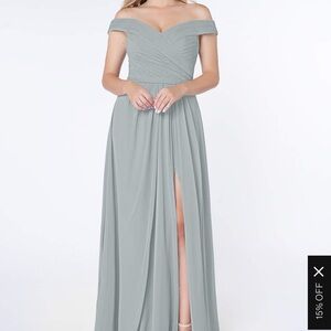 Azazie Silver Audrianna Dress